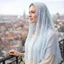 Khăn trùm đầu cô dâu KANGN, Khăn choàng nữ thoáng khí viền ren, Thời trang cổ điển hoa Mandira Veil