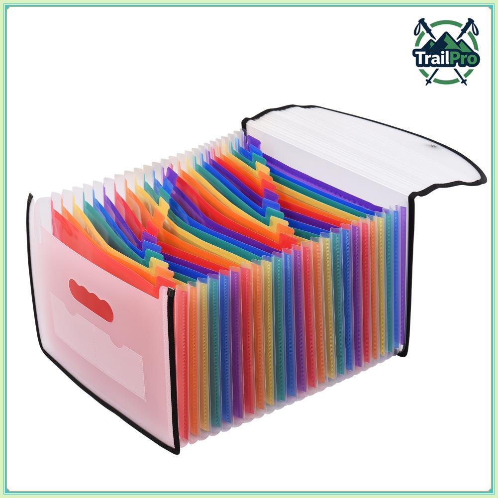 TrailPro File Folder A4 Hồ sơ cho tủ 18 dòng 24 trang Bìa đựng tài liệu Lưu trữ tài liệu tiện lợi hơn (Túi 24 ngăn)