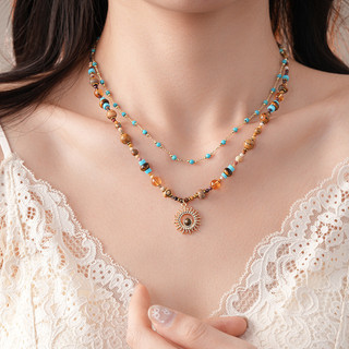 Dây chuyền vòng cổ bohemian hạt ngọc trai sang trọng với ánh sáng