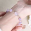 Vòng Tay Pha Lê Màu Vàng Thạch Anh Tím Tự Nhiên Cho Nữ May Mắn Pixiu Sự Giàu Có Thu Hút Trang Sức Thời Trang Cho Bạn Gái & Người Bạn Thân Nhất