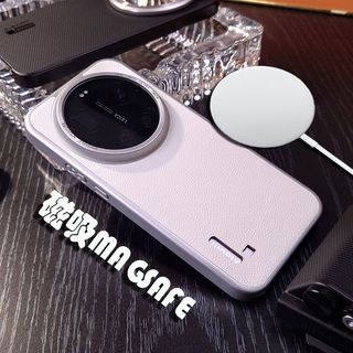 Ốp điện thoại từ tính Xiaomi 17UTLRA Vỏ chụp ảnh sạc không dây Dấu rỗng Thích ứng với tay cầm chính hãng Vỏ da trơn Hàn Quốc