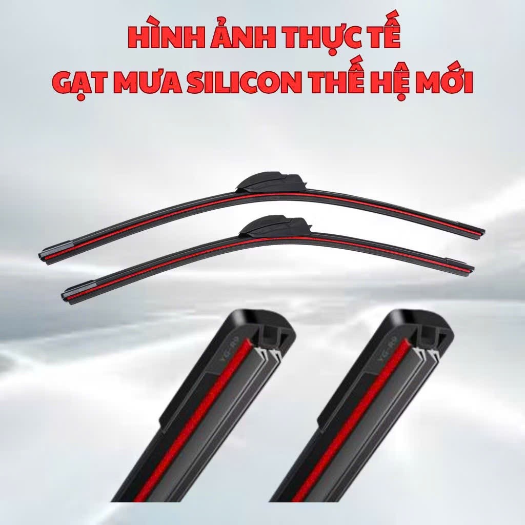 Gạt Mưa Ô Tô DAEWOO NUBIRA, MATIZ, LEGANZA, LACETI, GENTRA, LANOS, MATI , Silicon 4 Lưỡi Gạt Sạch Êm