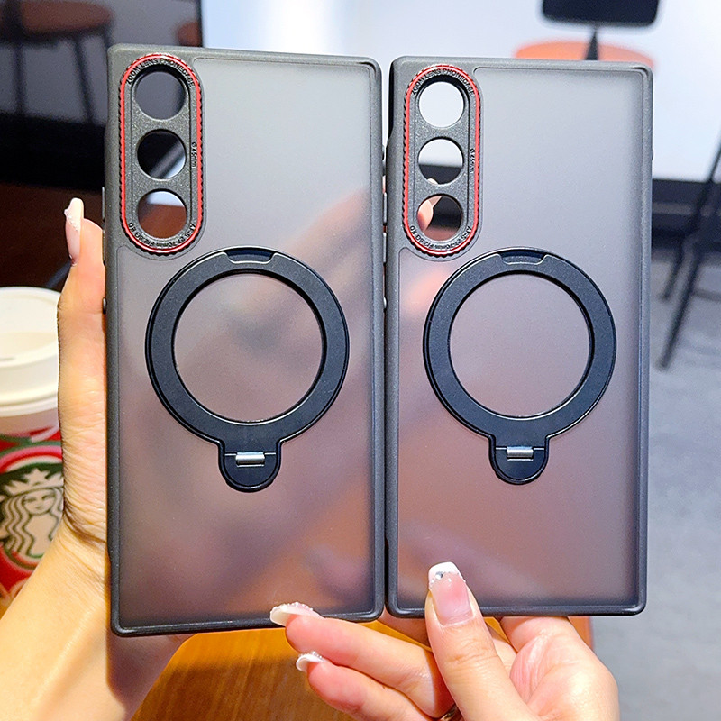 Dành Cho Nubia Cho Red Magic 10 Air Phone Case Sáng Tạo Leica Red Circle Matte Skin Feel Bao Gồm Tất Cả Chống Sốc Cạnh Mềm Rot