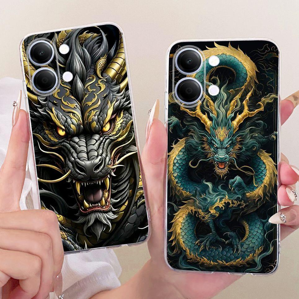 Dành Cho Vivo Y05 Y11D 4G Y21 Y11 5G Ốp lưng Mèo Dễ Thương Rồng Thoáng Mát Thiết Kế Hoạt Hình Ốp Lưng Silicon Mềm Trong Suốt V2553 V2554