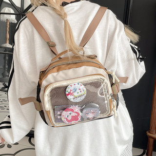 Anime Nhật Bản đen trắng tương phản lớn trong suốt bằng nylon dành cho nữ