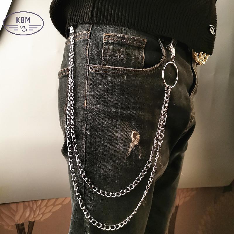 KBM Lớp Dây Kim Loại - Dây Xích RO Punk & Móc Khóa Trang Sức Hip Hop