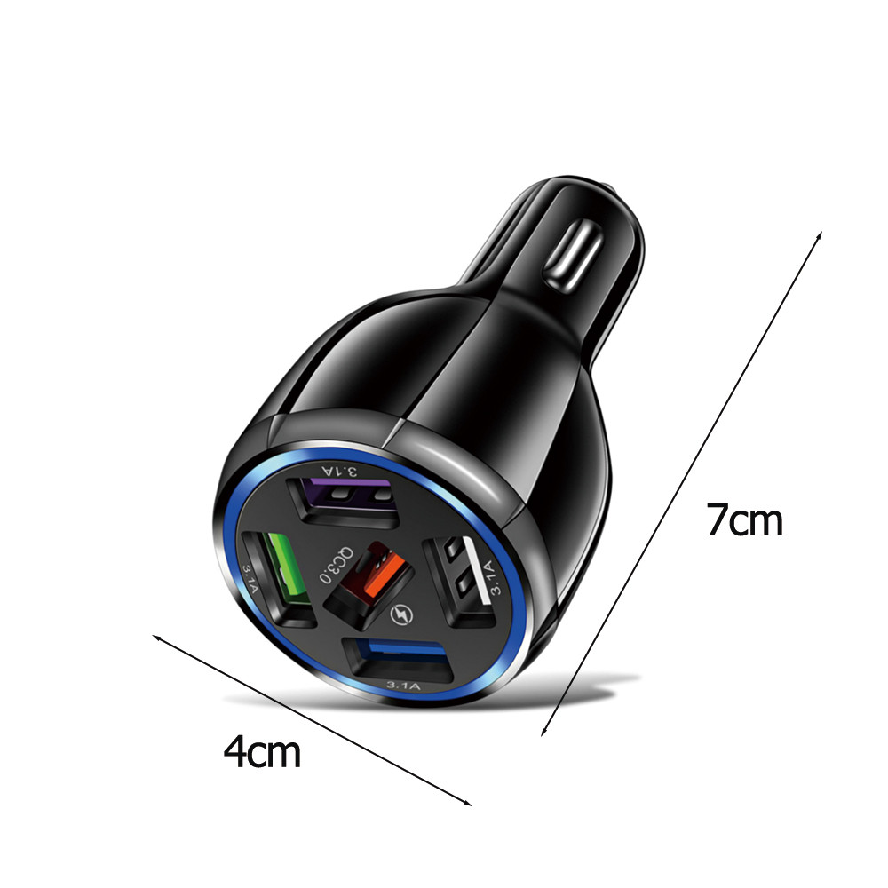 Đa cổng 4usb 5usbQC3.0 sạc điện thoại di động trên ô tô sạc flash sạc nhanh sạc xe hơi sạc nhanh sạc xe hơi