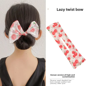 Nơ Dễ Thương Trẻ Em Ma Thuật Xoắn Tóc Cho Bé Gái Dây Buộc Tóc Barrettes Đuôi Ngựa Giá Đỡ Không Hư Tổn Phụ Kiện Tóc