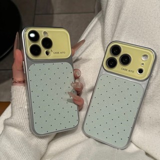 Ốp điện thoại cửa sổ lớn pha lê sang trọng cho iPhone17 16 15 14 13 Pro Max Bảo vệ Camera chống sốc Vỏ cứng chống rơi