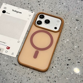 Thích hợp cho iPhone 17 Promax da mờ cảm giác vỏ điện thoại iPhone 16 vỏ sạc không dây siêu mỏng 15 chống vân tay lỗ lớn 14