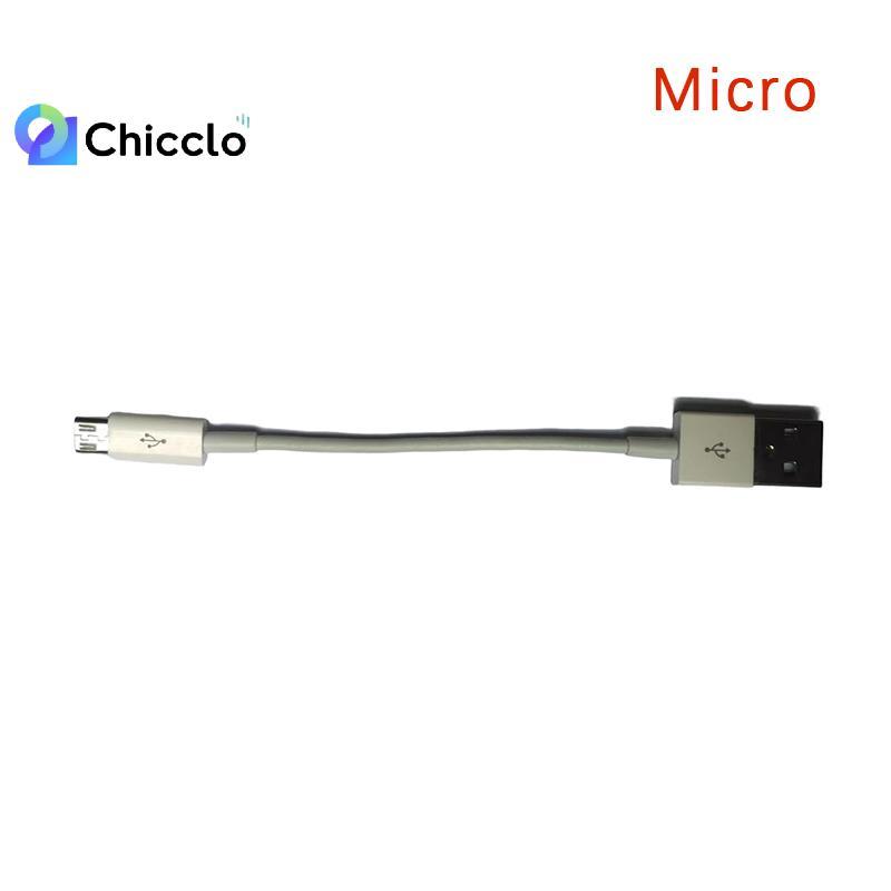 [chiccloset0] Cáp Micro USB Type C 10cm Sạc Nhanh Ngắn Cho Điện Thoại Dây Dữ Liệu USB Dây Chuyển Đổi USB Đẹp