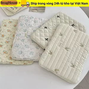 Túi đựng máy tính xách tay SNUGHOUSE, vỏ nơ 11/13/15 inch, họa tiết thỏ hoa vỡ, sức chứa lớn