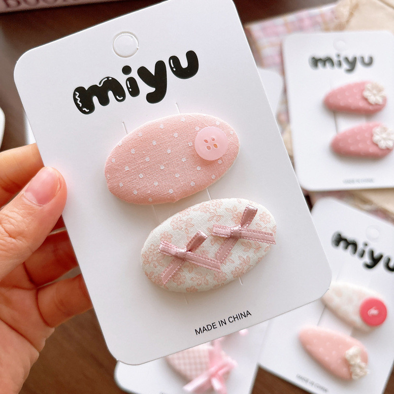 Kẹp Tóc Nơ Màu Hồng Ngọt Ngào Bé Gái Nổ Kẹp