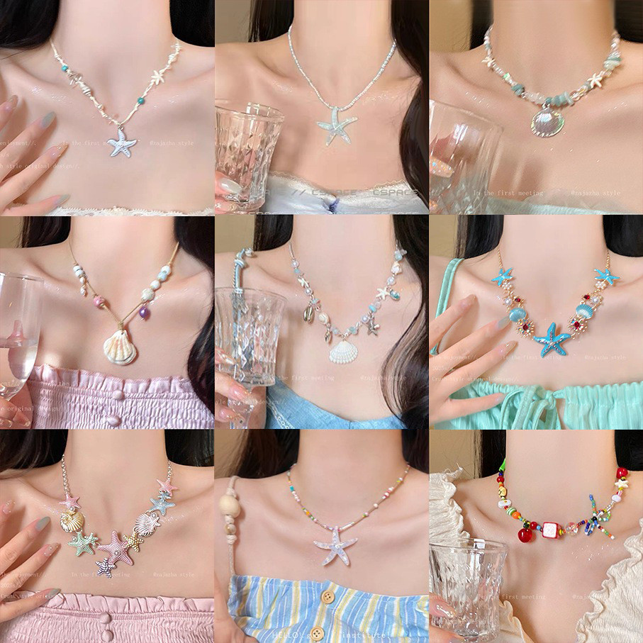 Vòng cổ dây bện tự nhiên có hạt điều chỉnh, phù hợp cho kỳ nghỉ ngọt ngào khi đi biển