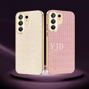Ốp Lưng Cho Tecno Camon 50 (CN5) Giỏ Phong Cách Nữ Dệt Khung Mạ Điện Chống Rơi Vỏ Điện Thoại