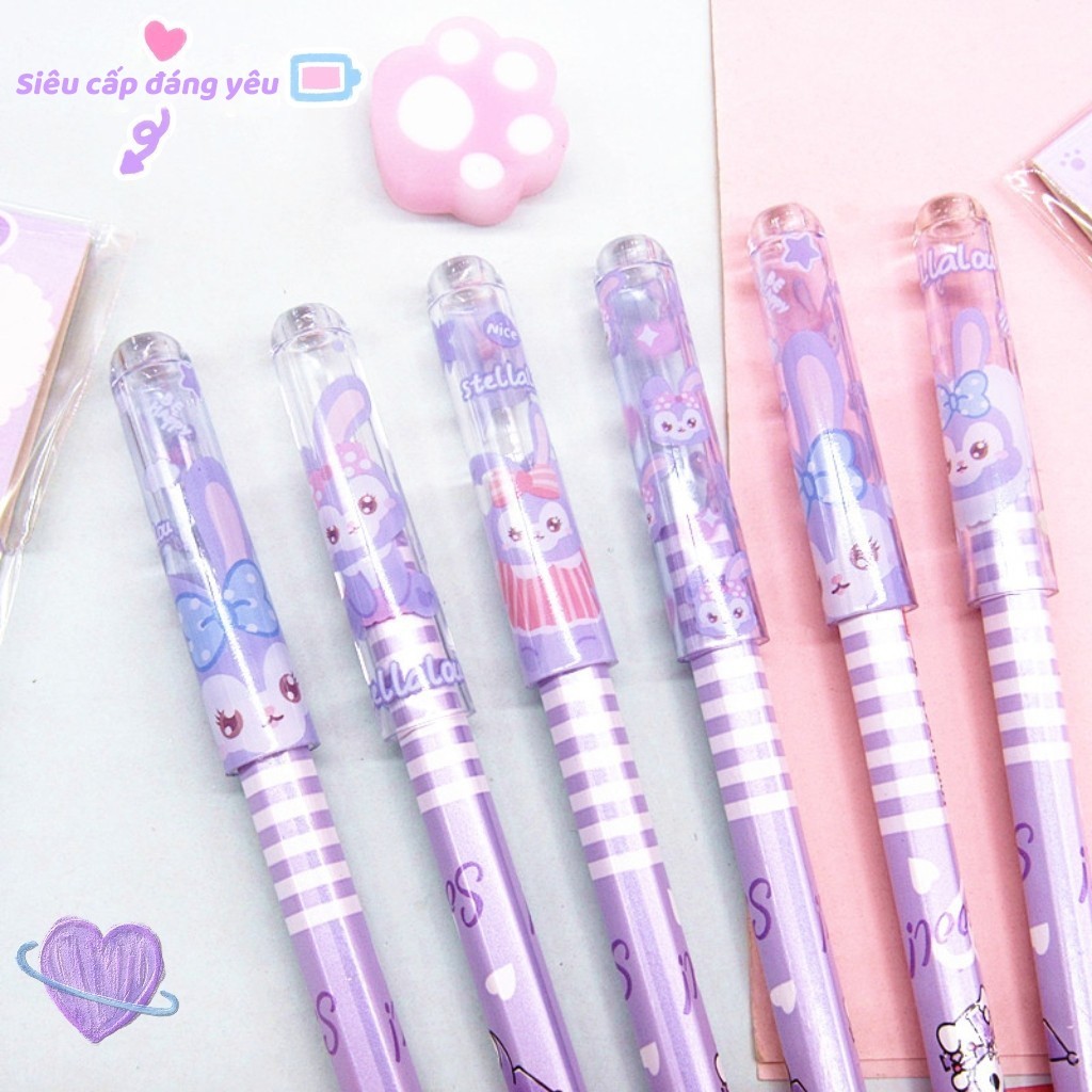 Set nắp bút chì 6 cái, phụ kiện bảo vệ đầu bút chì hoạt hình cho học sinh nhiều mẫu dễ thương