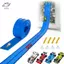 HFTOY 13 Ft Và 16 Ft Linh Hoạt Race Tra Dành Cho Trẻ Em, Đua Xe Ramp Tra Có Cốc Hút Và 4 Xe Đua Nhỏ ~