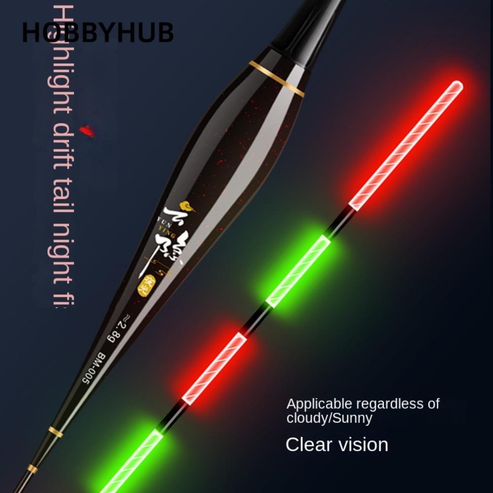 HOBBYHUB Phao câu cá điện tử chất lượng cao với 6 đèn báo và thiết kế đuôi dài, tiện lợi cho việc sử dụng ngoài trời.