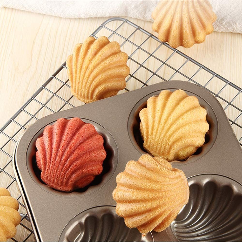 Khuôn Làm Bánh ICUCKO, Khuôn Muffin Thép Carbon 6 / 9 / 12 Khoang, Lớp Phủ Chống Dính DIY Có Thể Tái Sử Dụng Món Tráng Miệng Khuôn Nhà Bếp