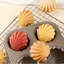 NOTE1 Khuôn Làm Bánh, Khuôn Muffin Thép Carbon 6 / 9 / 12 Khoang, Lớp Phủ Chống Dính Chất Lượng Cao Hình Chuối Khay Nướng DIY Nhà Bếp