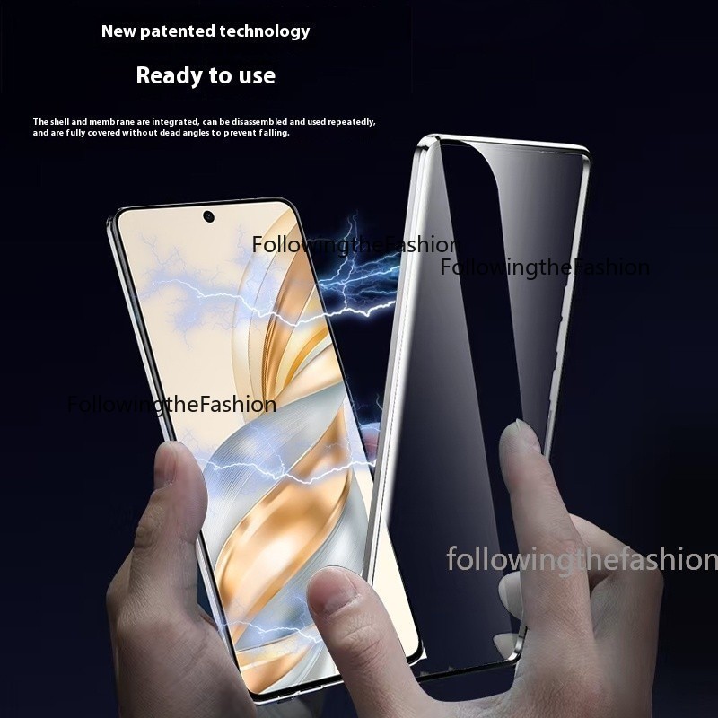 Ốp Lưng Cho OPPO Reno 15 5G 2025 Oppo Reno15 Reno15 Pro 4G 5G Ốp Điện Thoại 360° Kim Loại Từ Tính Chống Sốc Full Vòm HD Kính Cường Lực Bảo Vệ Ống Kính Máy Ảnh Flip Lock Cover
