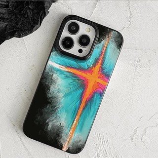 Sơn dầu thập giá graffiti áp dụng cho iphone 15/14promax vỏ điện thoại 11/13 trọn gói 12 lỗ xs