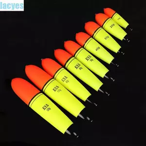 Phao câu cá bằng bọt LACYES, 10g-120g Phao câu cá Bobber, Phao nổi Loại bụng lớn Độ cứng cao Câu cá biển nổi cao