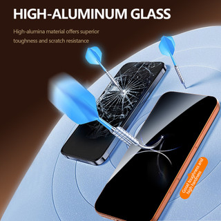 Kính HD chống gián điệp Lereach cho iPhone 17 Pro Max 16 15 Pro Max 15 16 17 Pro Bảo vệ màn hình Buồng không bụi Chống riêng tư Phim kính cường lực chống vân tay