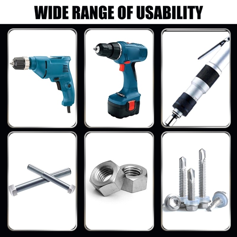 ZYARUKO 5 Chiếc Lục Giác Shank Ổ Cắm 8 Mm Giảm Tốc Tay Cờ Lê Adapter Cờ Lê Cờ Lê Máy Khoan Điện Bộ Chuyển Đổi Cho Hiệu Quả A
