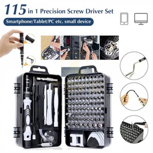 Bộ tuốc nơ vít 115 trong 1 tuốc nơ vít từ tính chính xác đa chức năng thích hợp để tháo gỡ máy tính/điện thoại di động
