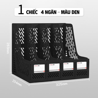 Kệ đựng tài liệu A4, sách 3/4 ngăn thiết thực, hỗ trợ đắc lực cho học sinh trong việc quản lý hồ sơ