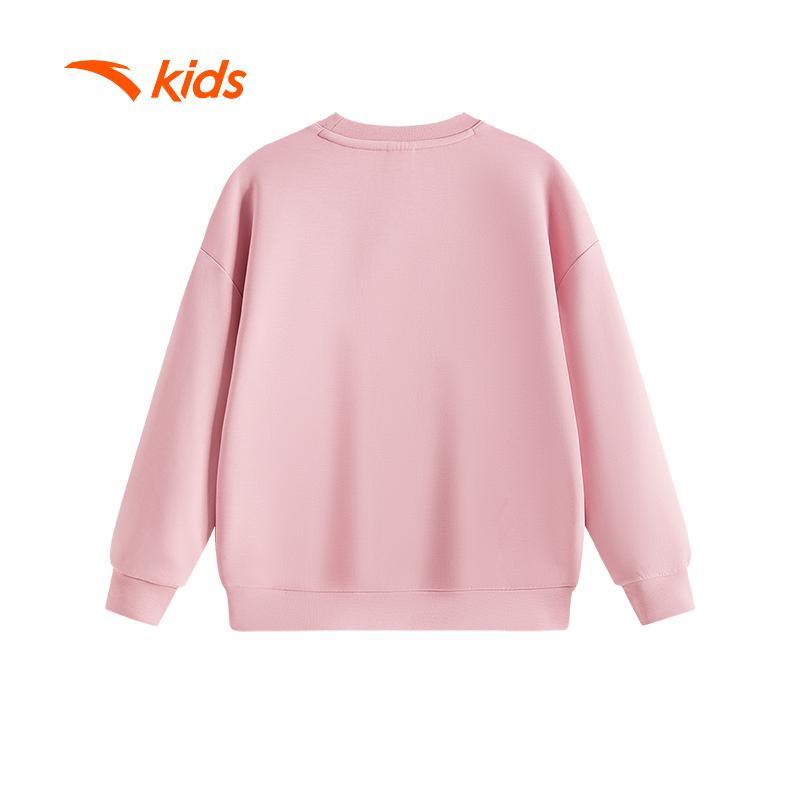 ANTA Kids Áo Nỉ Sweater Dáng Chui Đầu, Tay Dài, Mềm Ấm, Thoải Mái Vận Động Bé Gái A62537702