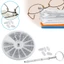 Bộ tuốc nơ vít kính mắt RTJIFSS 1000 chiếc, Bộ công cụ sửa chữa đồng hồ bằng thép không gỉ hình đĩa, Bộ tuốc nơ vít 12 lưới bền bỉ có miếng đệm mũi Bảo trì kính mắt
