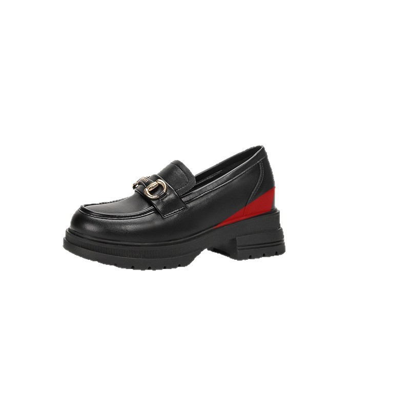 Size Nhỏ 33-40 Giày Da Nhỏ Anh Quốc Nữ Đế Dày Đế Mềm Loafer Phong Cách Pháp Bên Trong Tăng Chiều Cao Giày Đơn Phong Cách Mùa Thu J1ZX