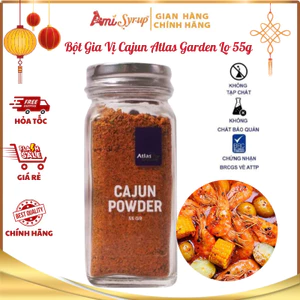 Bột Gia Vị Cajun Atlas Garden Lọ 55g, Đậm Vị Cay Nồng Tự Nhiên