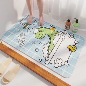 Thảm Chống Trượt Nhà Tắm Loại Dày Cho Bé & Người Già - Thảm Lót Sàn Cao Cấp Có Giác Hút Chắc Chắn Hình Cá Heo (Giá Rẻ)