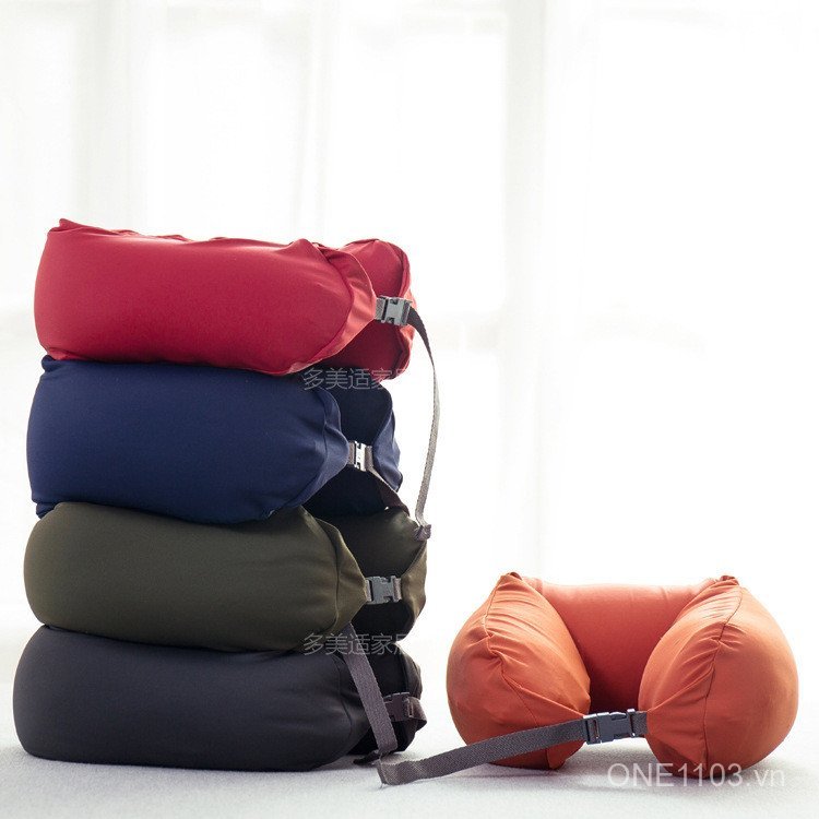 Muji Gối Cổ Quà Tặng Mua Gối Hạt Đa Năng Hàng Du Lịch Gối Ngủ Gối Nằm Gối Gối Ngủ Gối UGNS