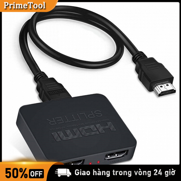Bộ chia HDMI chuyên nghiệp 1 vào 2 ra và 1 vào 4 ra, 1 ra 2, Bộ chia HDMI, 4K, Từ 1 máy tính ra 2 màn hình, Cùng 1 lúc