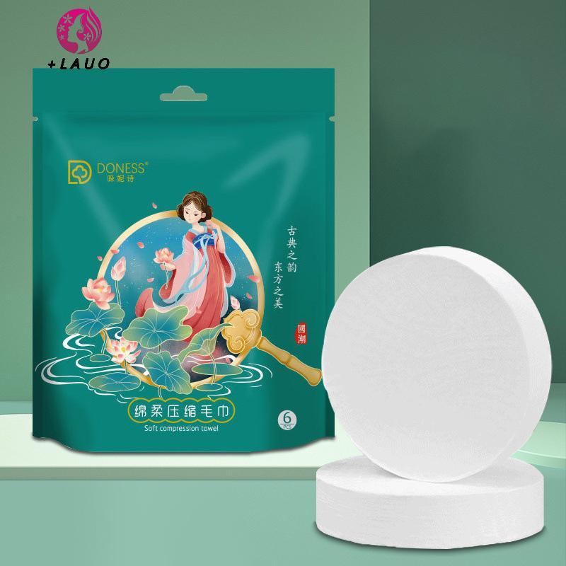 Springevenstar Khăn tắm dùng một lần, khăn khô ép, du lịch di động 26 x 40cm, giặt được