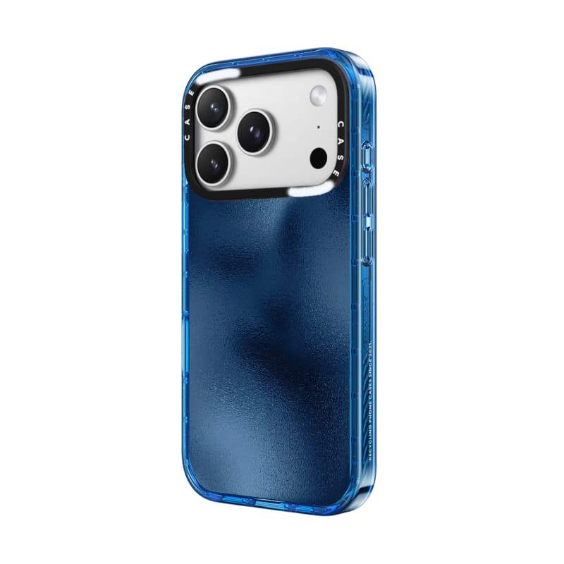 CASECASE X Xanh Biển Ốp Lưng Bầu Trời Màu Xanh Trong Suốt Cứng Hút Từ Tính Tác Động Cho Apple IPhone 12 13 14 15 16 17 Pro Max Air Plus Có Hộp