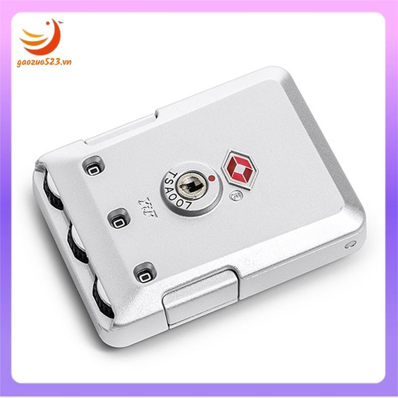 [gaozuo523.vn] Phụ kiện khóa hộp mật khẩu Thay thế khóa hải quan cho hành lý Bạc chống trộm