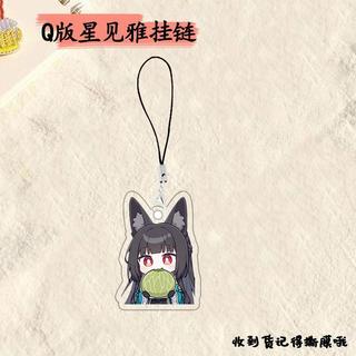 Anime Zenless Zone Zero Hoshimi Miyabi Pendant Keychains Acrylic Phone Lanyards Phone Charm Decoration Backpack Access