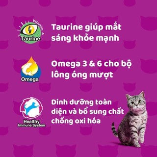 [ 2,7kg - 3kg ] Hạt Whiskas 8 vị lựa chọn. Thức ăn "Hạt có nhân" cho Mèo Con và Mèo Trưởng Thành