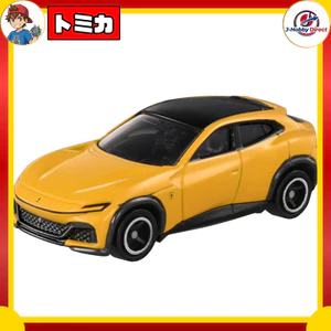 Takara Tomy Tomica No. 8 Ferrari Purosangue (First Edition) Mini Car Toy, for ages 3 and up.