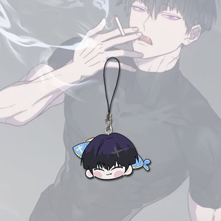Anime Kaiju No. 8 SOSHIRO HOSHINA Cosplay Keychain Kawaii Phone Chain Keyring Key Chain Bag Decoration Ornament Props