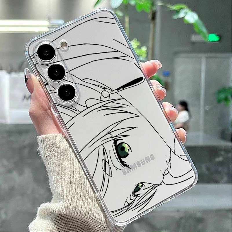 Ốp điện thoại trong suốt mềm mại Anime Frieren Slim cho Samsung S26 Ultra S25 Ultra S25fe S24Ultra S23 S22 S21 A56 A17 A06 A36 / Bảo vệ Camera Vỏ Samsung chống sốc