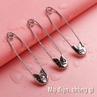 Kim băng cài áo set 80 chiếc, gồm size lớn vừa nhỏ, hợp kim bền chắc, dùng ghim quần áo và đồ thủ công