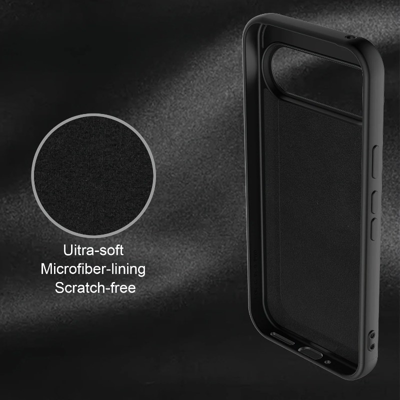 Ốp Điện Thoại Cạnh Thẳng Lỏng Trên Cho Google Pixel 8 8A 9 9A 10 10A Pro XL 6.8 Full Cover Chống Cháy Nổ Chống Rơi Ốp Lưng TPU Mềm Fundas