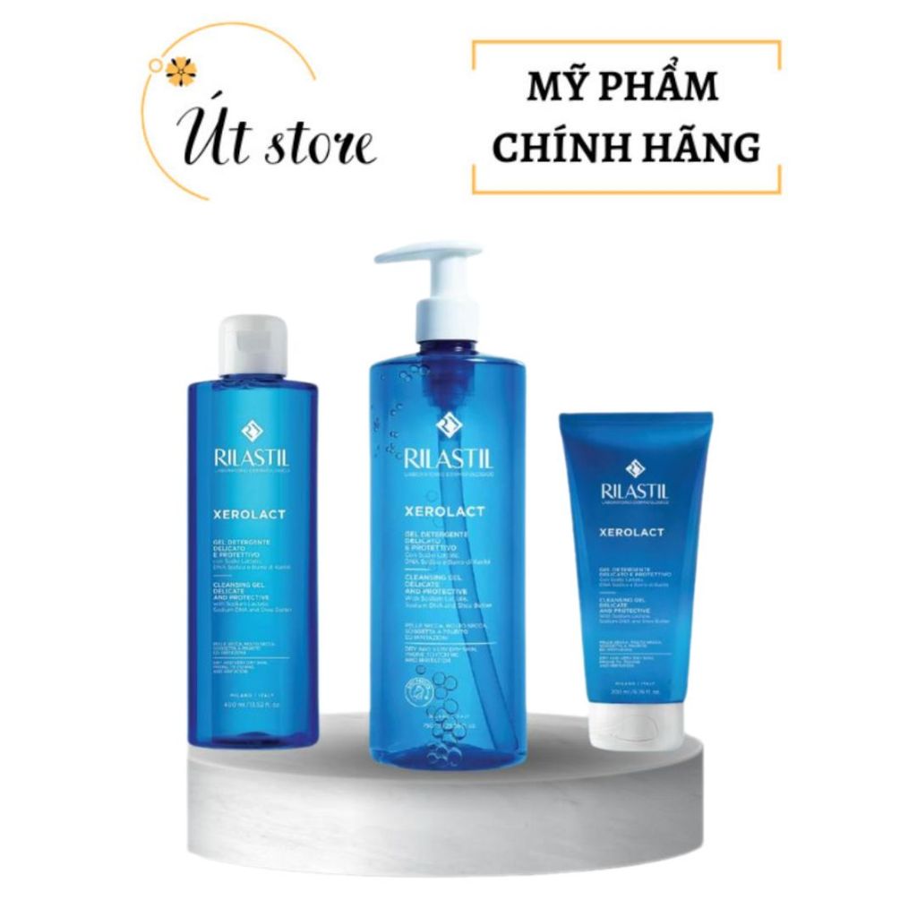 GEL RỬA MẶT DỊU NHẸ VÀ TẮM TOÀN THÂN - RILASTIL XEROLACT CLEANSING GEL 200ML, 400ML, 750ML - ÚT STORE