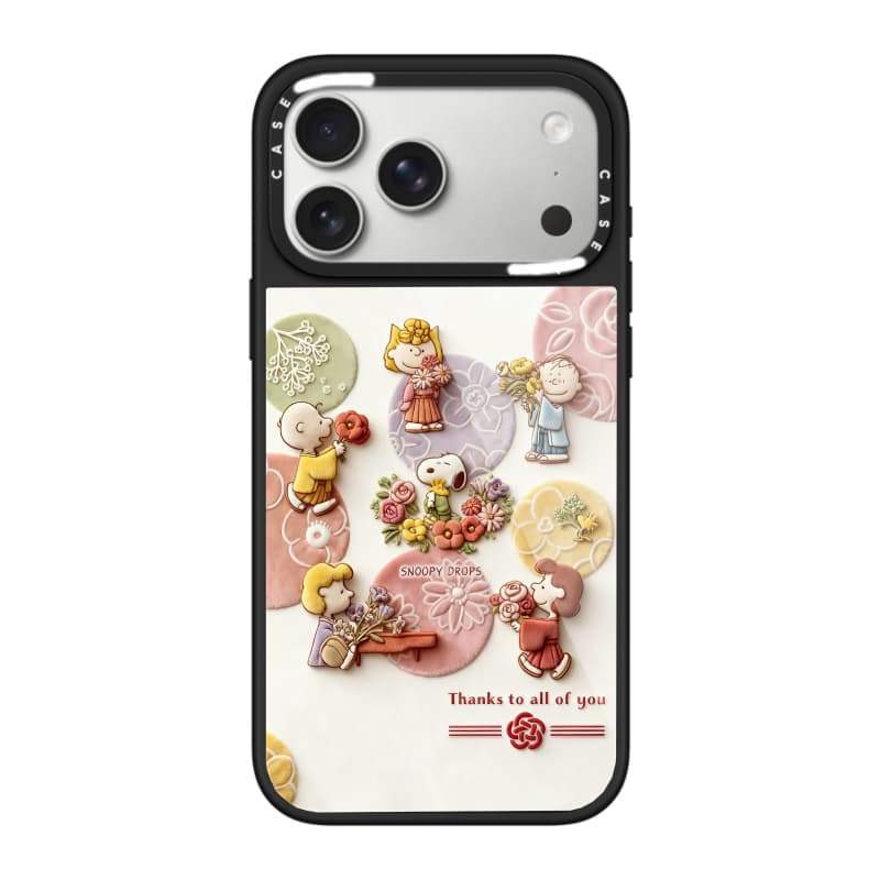 CASECASE X Snoopy Drops Case Chống Trầy Xước Từ Hút Kính Cho IPhone 17 Air 16 15 14 Pro Max Plus Ốp Lưng Cứng Có Hộp Khắc Logo
